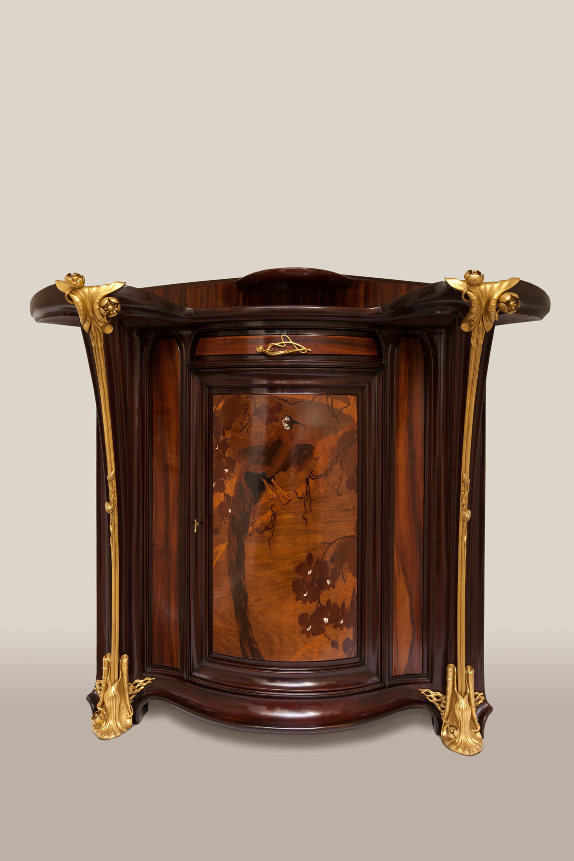Majorelle 'Aux Nenuphars' Corner Cabinet
